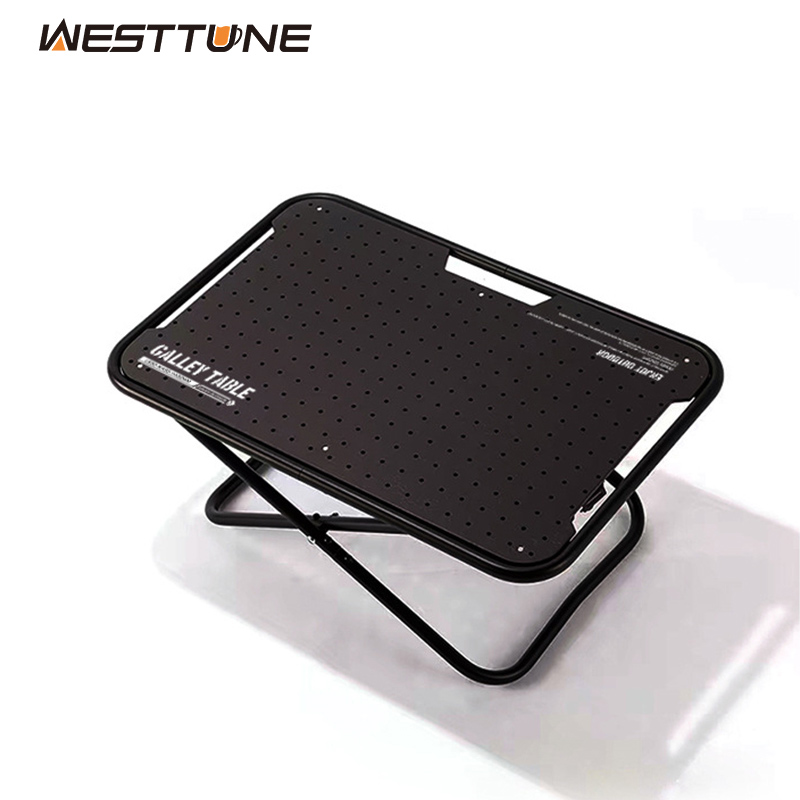 Camping Cooking Table - WESTTUNE โต๊ะพับสำหรับตั้งแคมป์กลางแจ้ง โต๊ะอเนกประสงค์แบบพกพา ทำจากอลูมิเนียมอัลลอยด์ เหมาะสำหรับใช้รับประทานอาหาร ปิกนิก