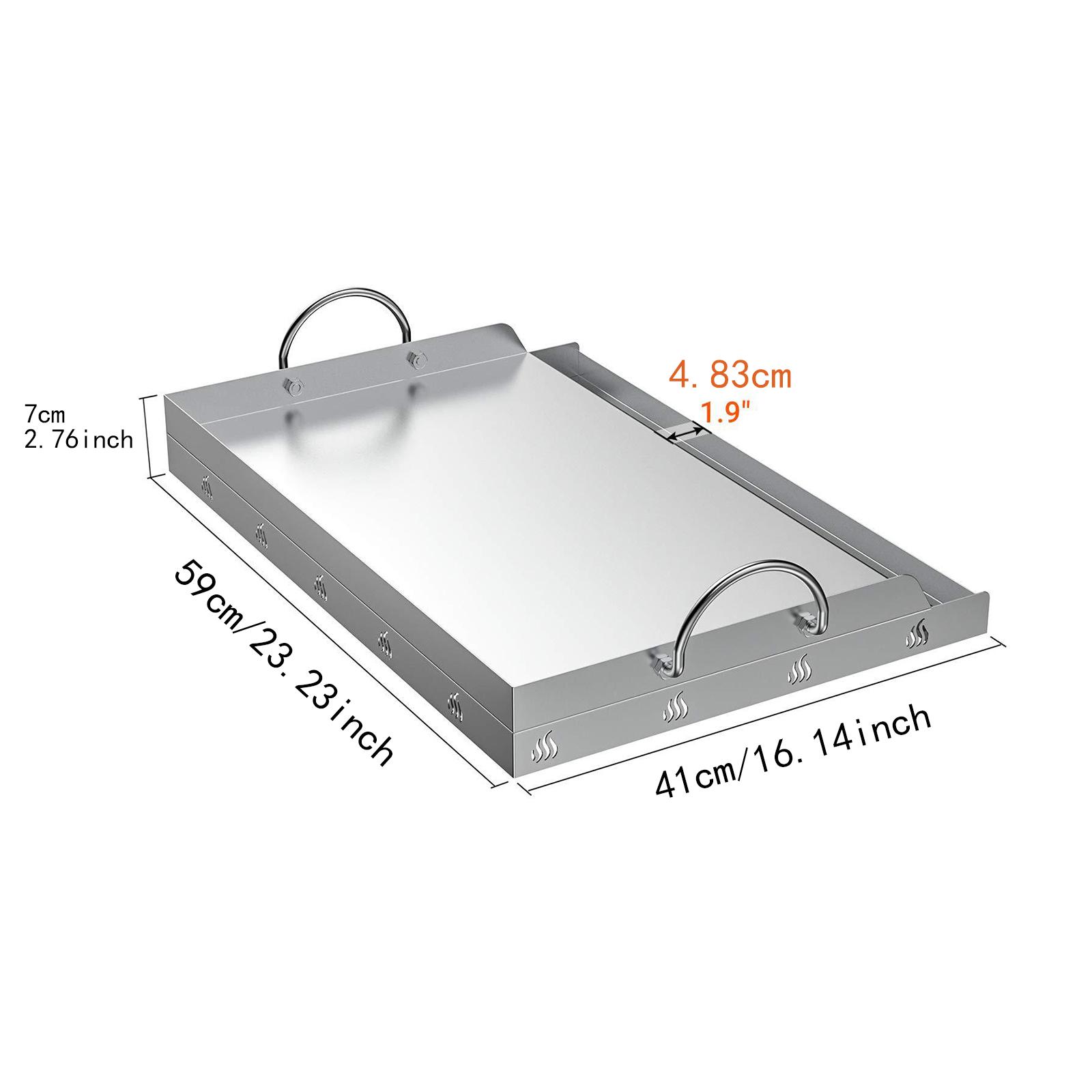 แผ่นเหล็กย่างแบบไม่ติดกระทะพร้ - Camping Cooking Flat Top บทวิจารณ์และราคา