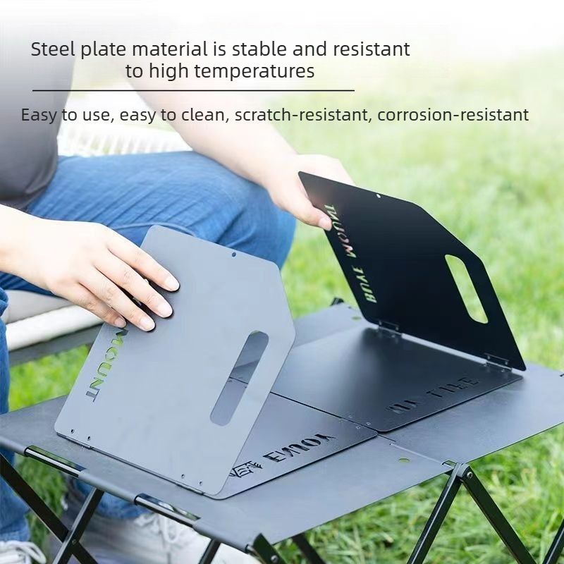 แผ่นบังลมเตาแคมป์ปิ้งแบบพับได้ - Camping Hiking Cooking บทวิจารณ์และราคา