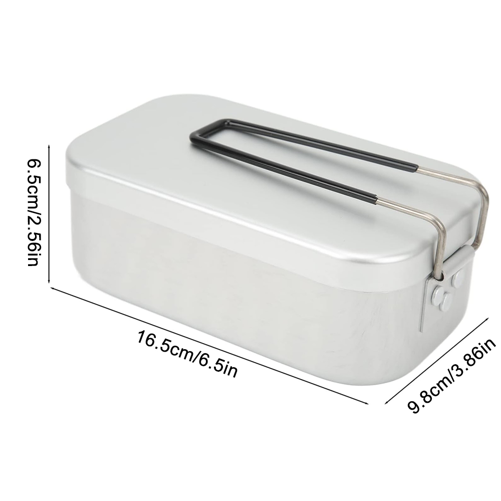 800ML อลูมิเนียมกล่องอาหารกลาง - Camping Cooking Organizer บทวิจารณ์และราคา