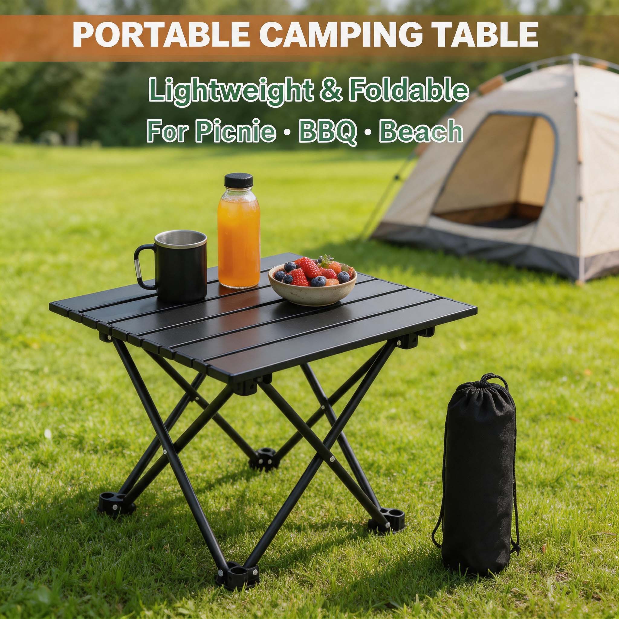 1/2 ชิ้น โต๊ะข้างแคมป์ปิ้ง พับ - Camping Cooking Table บทวิจารณ์และราคา