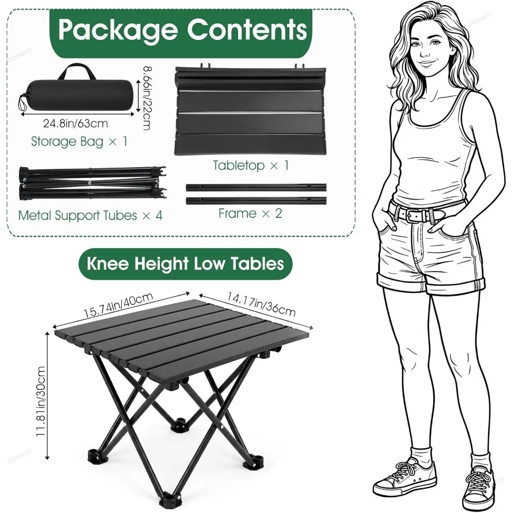 1/2 ชิ้น โต๊ะข้างแคมป์ปิ้ง พับ - Camping Cooking Table บทวิจารณ์และราคา