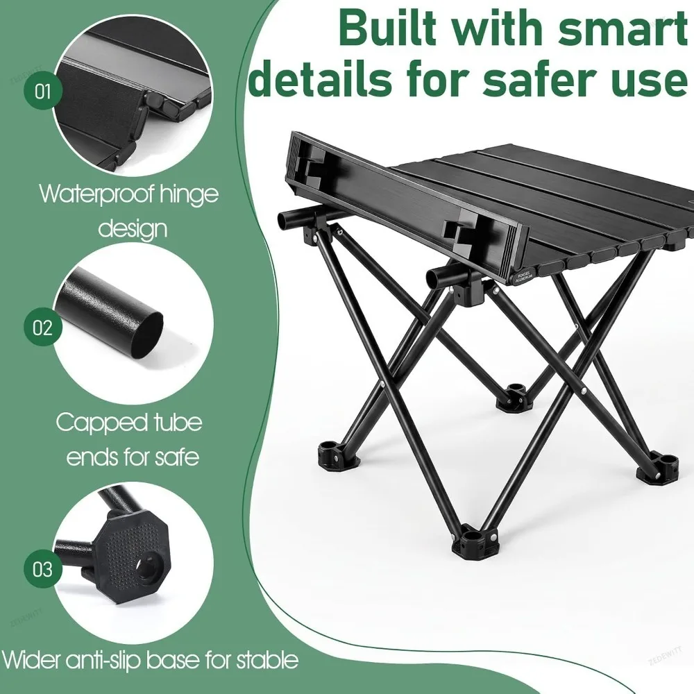 1/2 ชิ้น โต๊ะข้างแคมป์ปิ้ง พับ - Camping Cooking Table บทวิจารณ์และราคา