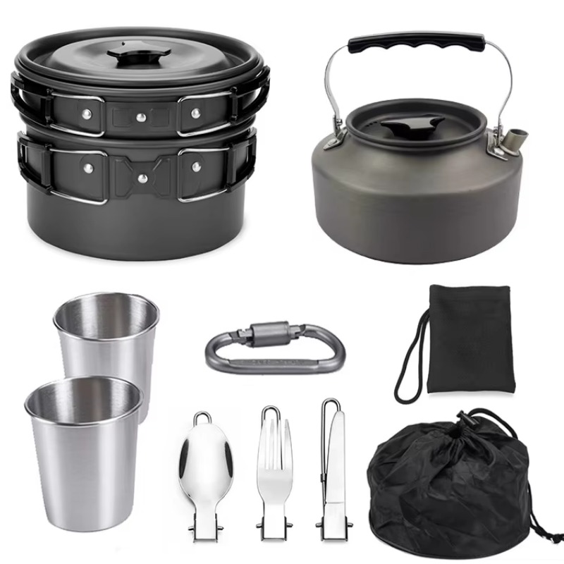 เตาแคมป์ปิ้งน้ำหนักเบาคุณภาพสู - Quality Camping Cooking Set บทวิจารณ์และราคา