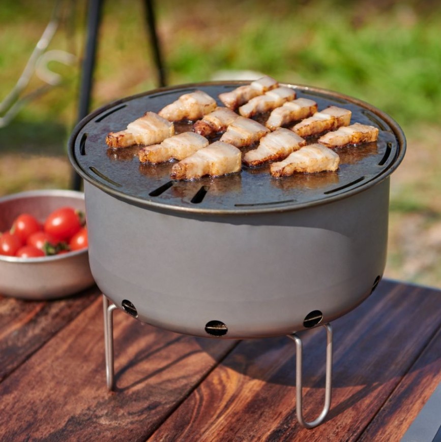 เตาบาร์บีคิวแบบพกพา ไทเทเนียม  - Camping Cooking Flat Top บทวิจารณ์และราคา