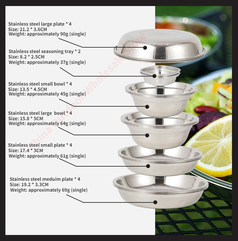 ชุดจานชามพกพาสำหรับทำอาหารแคมป - Camping Cooking Dining Set บทวิจารณ์และราคา